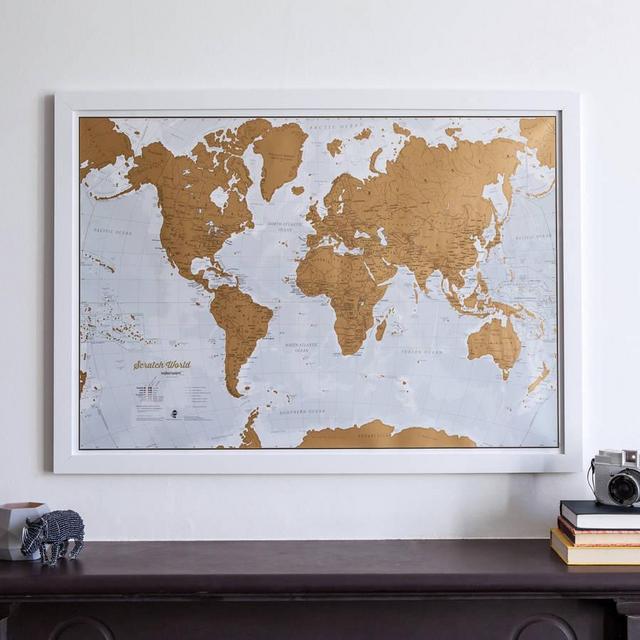 Scratch The World ® Framed