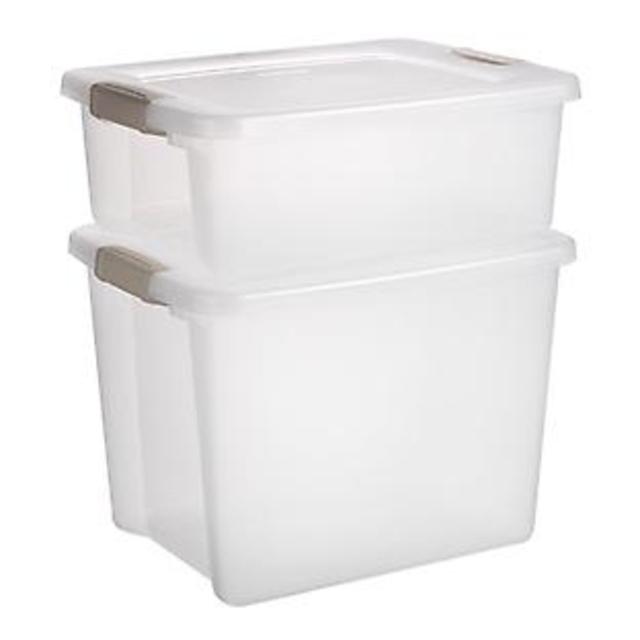 25 qt. Clear Garage Tote