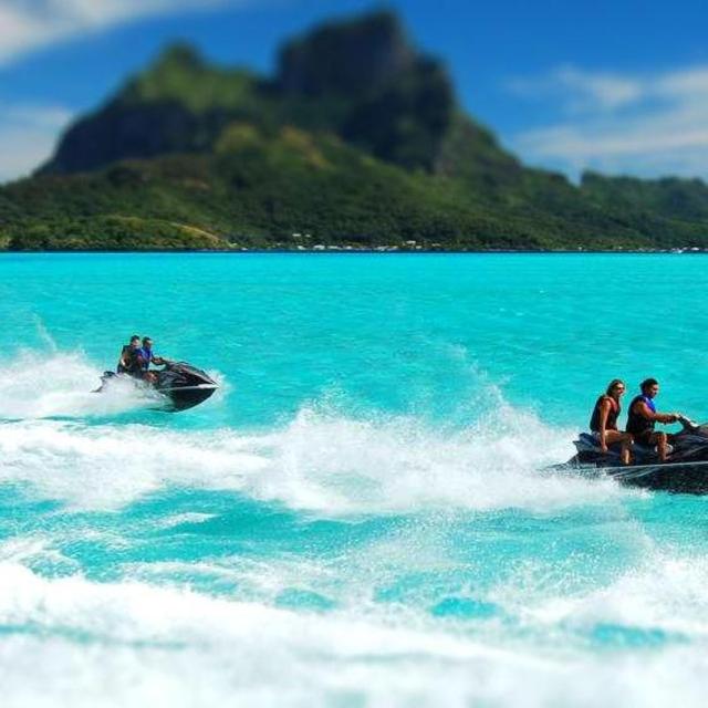 Jet Skiing in Bora Bora