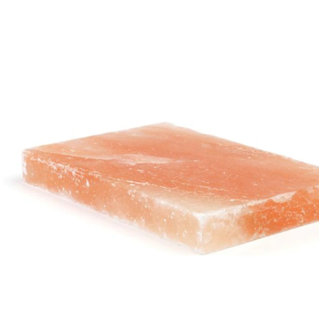 Large Himalayan Salt Plate in Silver