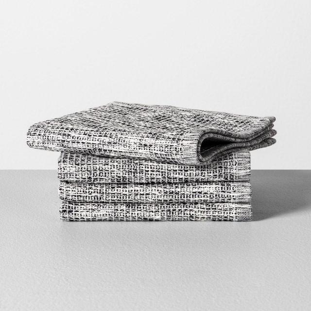 4pk Dish Cloth Black - Hearth & Hand™ with Magnolia
