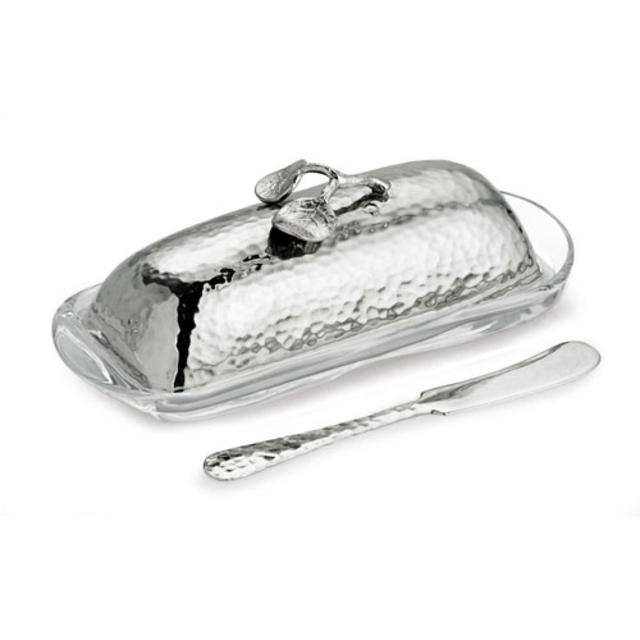 Michael Aram Botanical Leaf Butter Dish w/ Knife