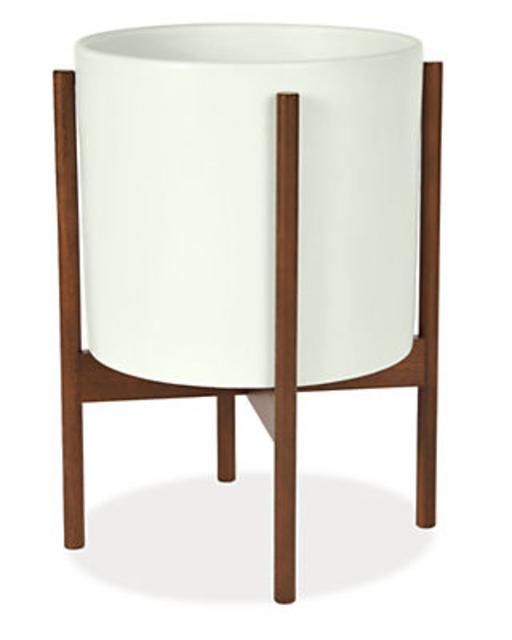 Case Study Planters with Walnut Stand