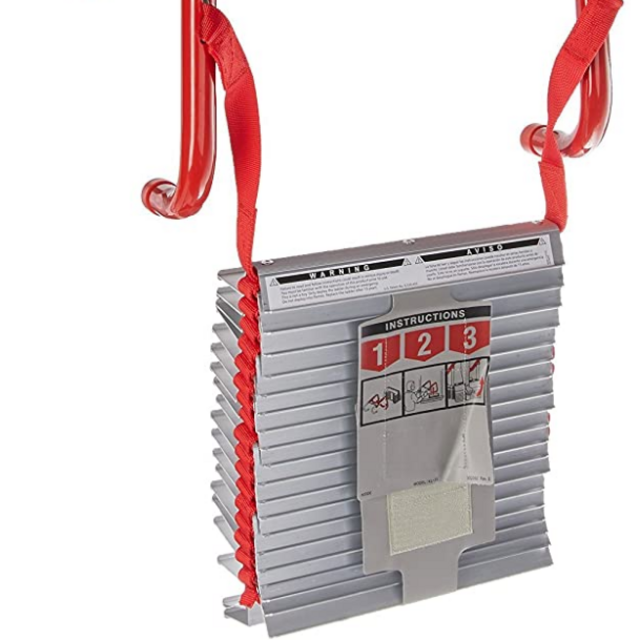 Fire Escape Ladder with Anti-Slip Rungs | 25 Feet | Model # KL-2S