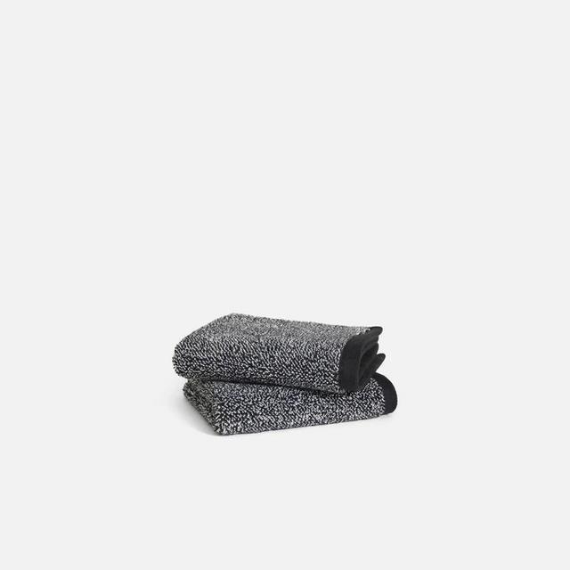 Super-Plush & Soft Washcloth Marled Black