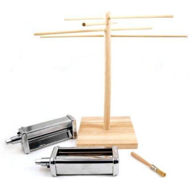 KitchenAid 2 Piece Pasta Cutter Attachment Set with Free Pasta Drying Rack
