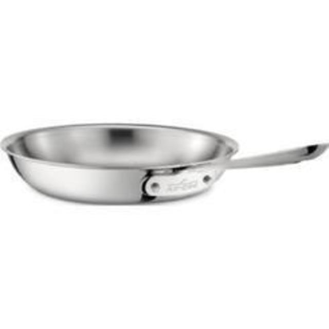 All-Clad 4112 Stainless Steel Tri-Ply Bonded Dishwasher Safe Fry Pan / Cookware, 12-Inch, Silver