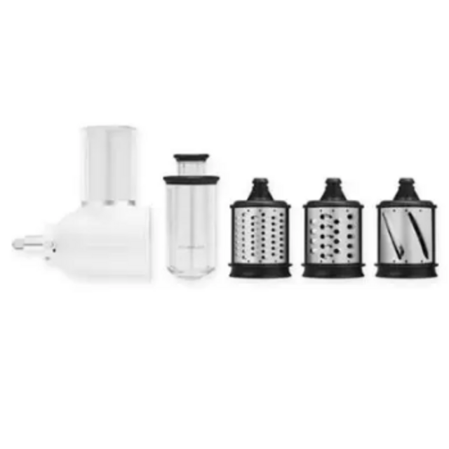 KitchenAid® 5-Piece Fresh Prep Slicer/Shredder Attachment Set in White