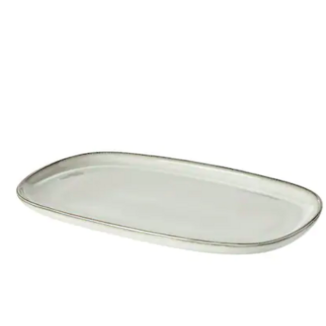 GLADELIG Plate, gray 12x7 ½"