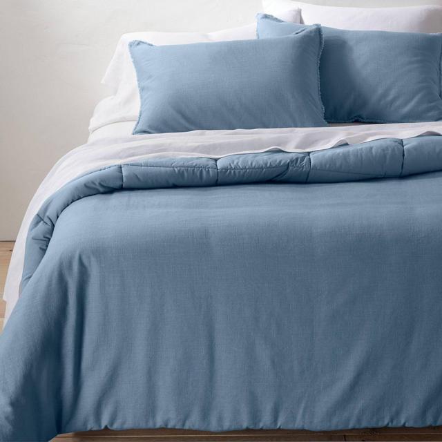 Heavyweight Linen Blend Comforter & Sham Set - Casaluna™