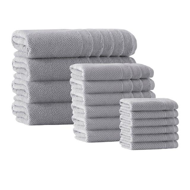 16pc Veta Turkish Cotton Bath Towel Set - Enchante Home