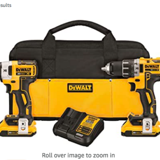 DEWALT 20V Cordless Drill Combo Kit, Brushless, 2-Tool