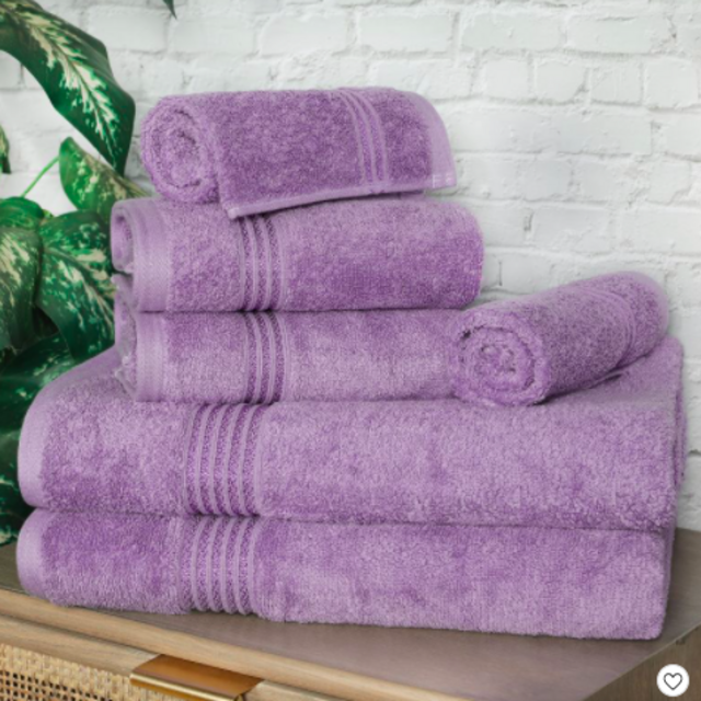 6-Piece Towel Set - Purple
