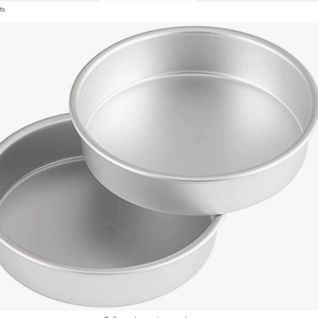 Wilton Aluminum 8-Inch Round Cake Pan Set, 2-Piece