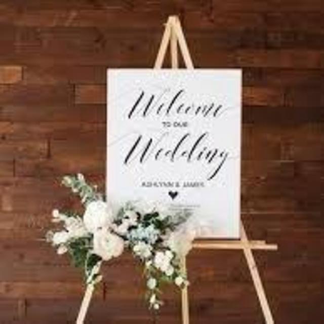 Wedding Entrance Sign