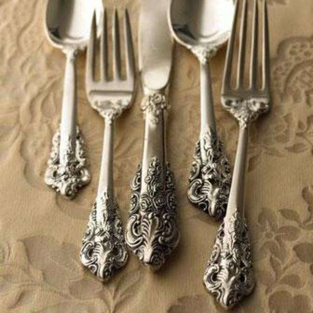 92-Piece 20th Century Baroque Silver-Plated Flatware																							92-Piece 20th-Century Baroque Silver-Plated Flatware