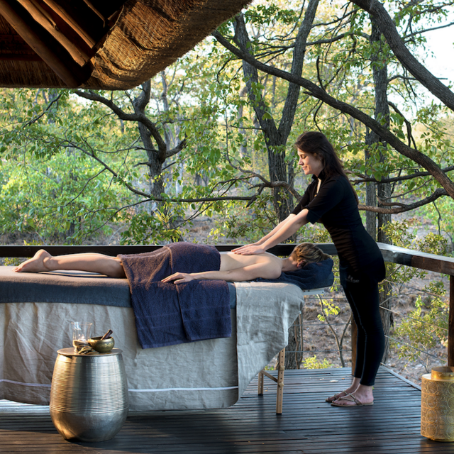 Honeymoon: Couples Massage in our Safari Cottage