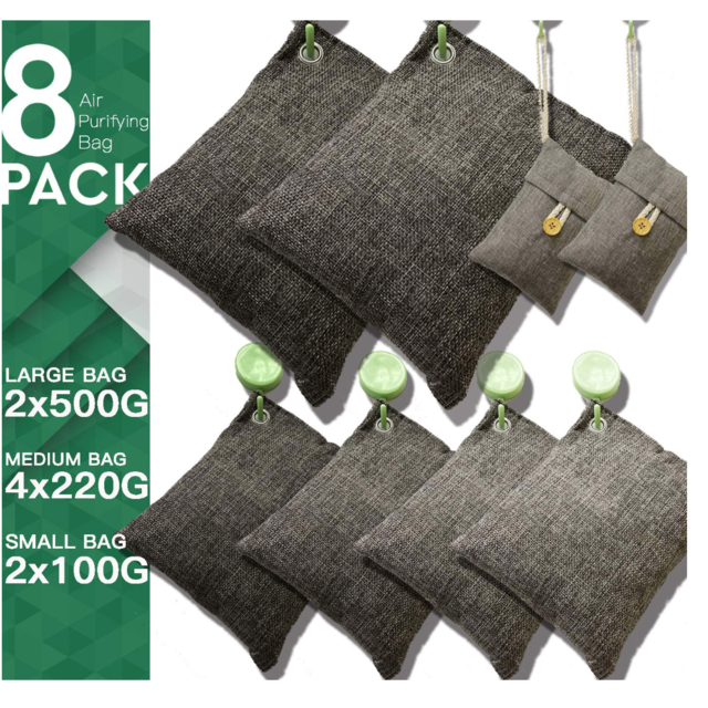 Bamboo Charcoal Bags 8 Pack