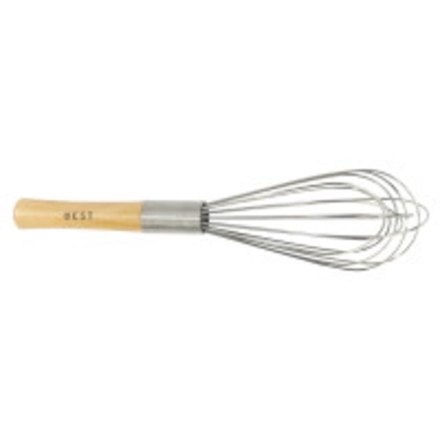 Professional Wood-Handled Balloon Whisk, 10"