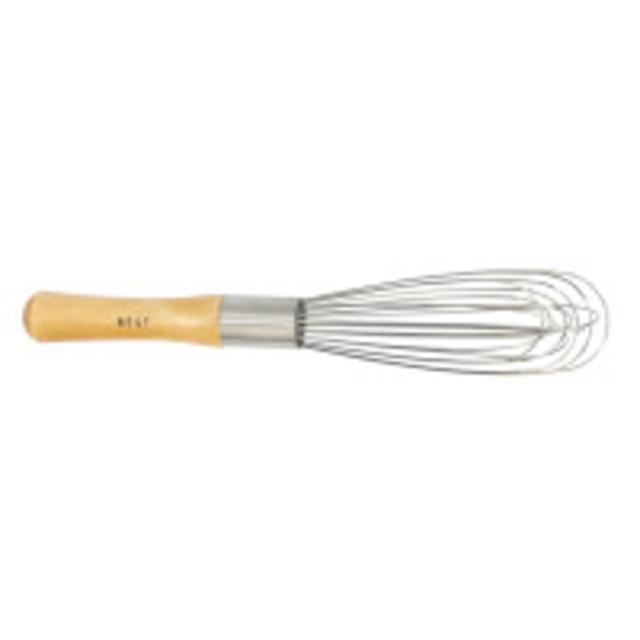 Professional Wood-Handled Balloon Whisk, 8"