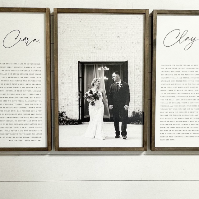Framed Vows