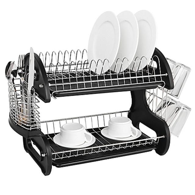 Home Basics® 2-Tier Dish Drainer