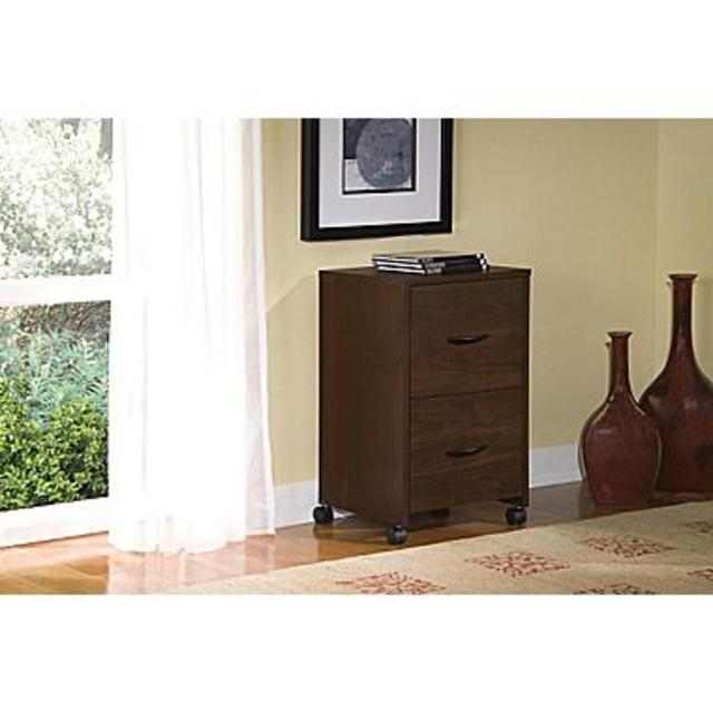 Easy2Go 2-Drawer Mobile File Cabinet, Resort Cherry