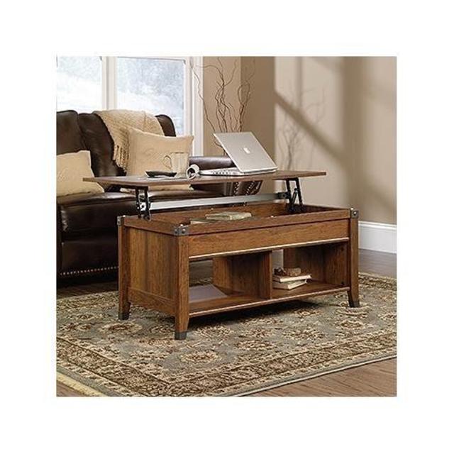 Sauder Carson Forge Lift-Top Coffee Table, Washington Cherry Finish