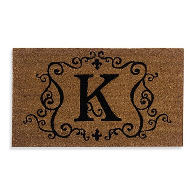 Monogram Letter "K" Door Mat Insert