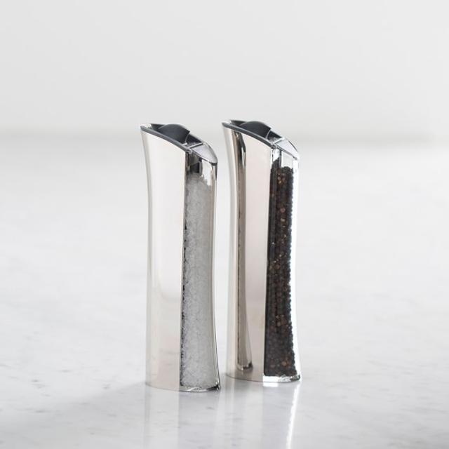 Trudeau High Capacity Gravity Salt & Pepper Mills Set