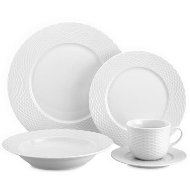 Pillivuyt Basketweave 5-Piece Place Setting