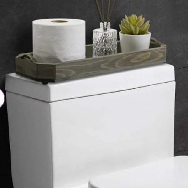Kowalsky Bathroom Accessory Tray, Gray