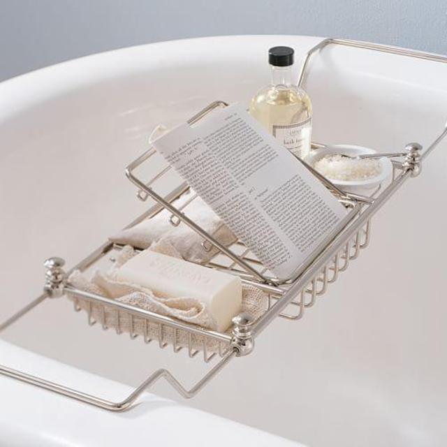 Mercer Bathtub Caddy, Polished Nickel finish