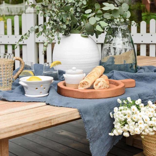 Textured Linen Tablecloth