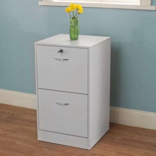 Wilson 2-Drawer Filing Cabinet - White