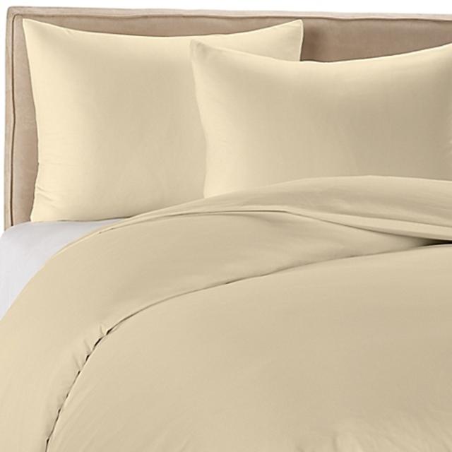 Wamsutta® 400-Thread-Count Solid King Duvet Cover Set in Canvas