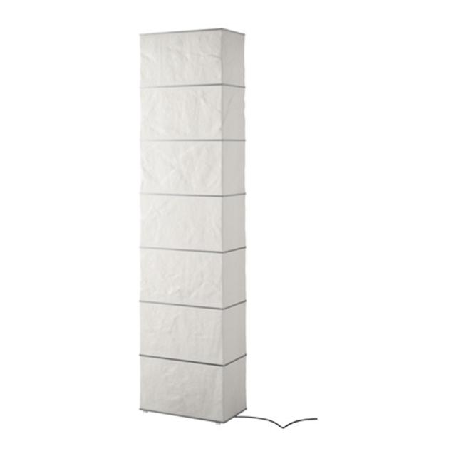 RUTBO				Floor lamp with LED bulb, rectangular, white