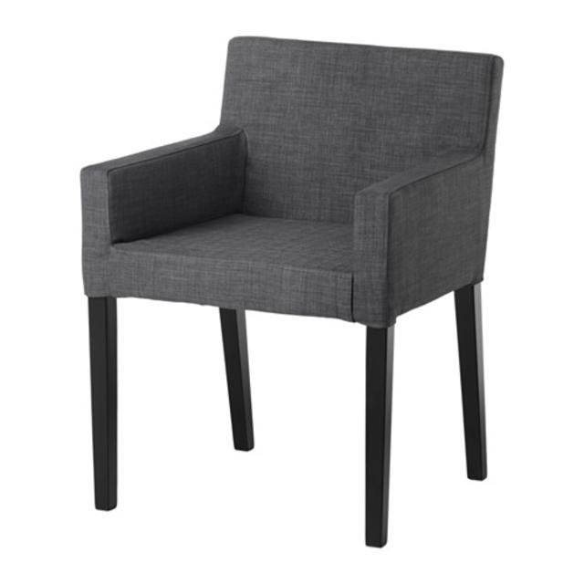 NILS				Armchair, black, Skiftebo dark gray