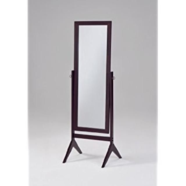 Crown Mark Cheval Mirror, Brown