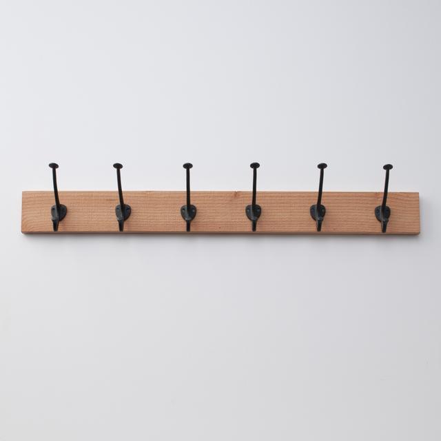 6-Hook Doug Fir Coat Rack