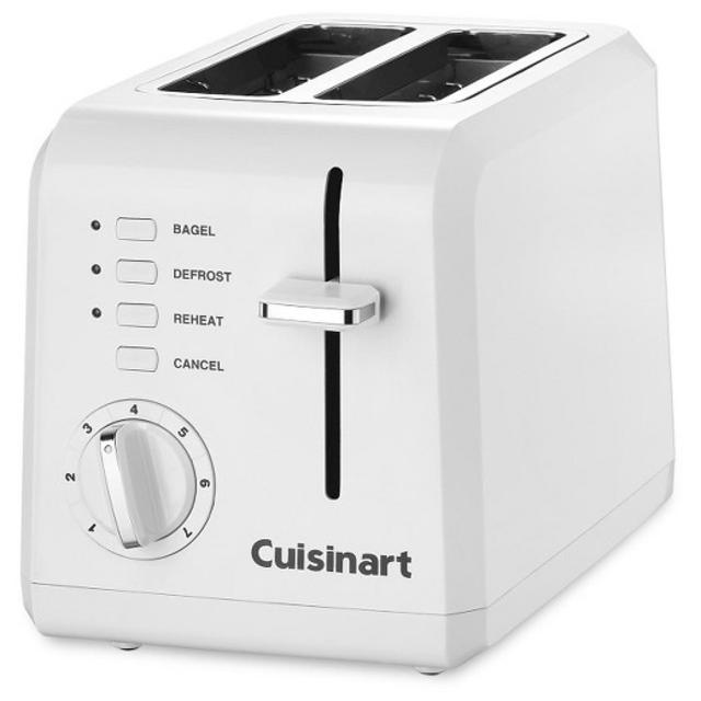 Product description page - Cuisinart 2 Slice Toaster - White CPT-122