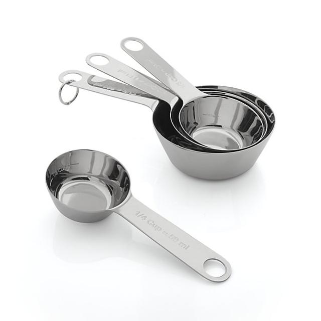 4-Piece Stainless Steel Measuring Cup Set