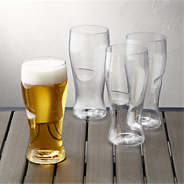 Set of 8 Pint Glass Tumblers with Crown