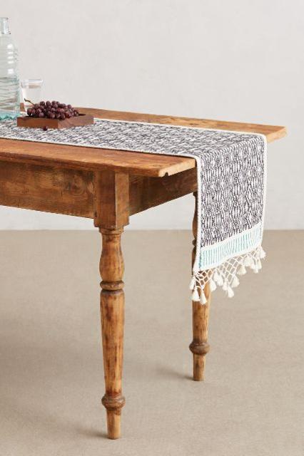 Netted Fringe Table Runner- Anthropologie
