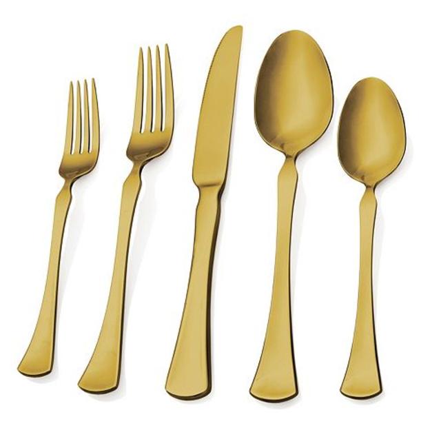 Hampton Forge Skandia Refined 20-pc. Gold Flatware Set- Kohl's