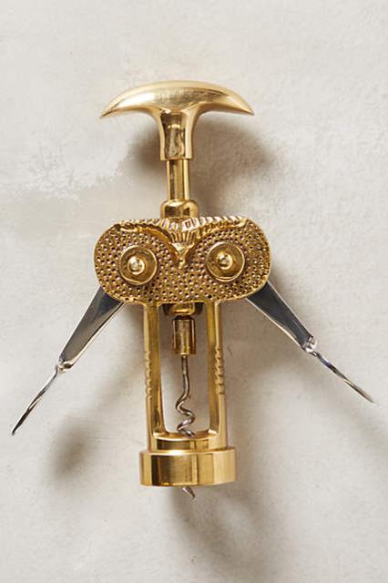 Noctua Wing Corkscrew: Gold- Anthropologie