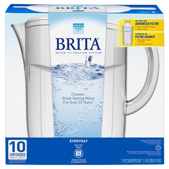 Brita Everyday Water Filtration Pitcher White 10 cup
