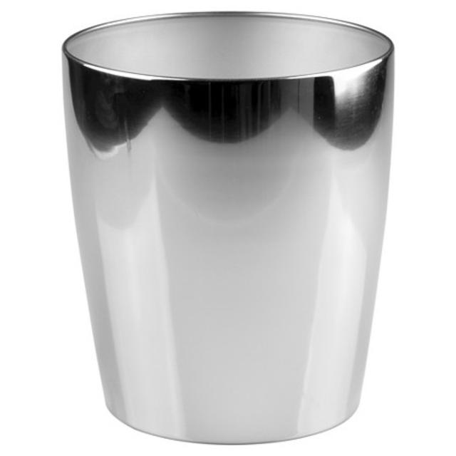 InterDesign Steel Round Wastebasket