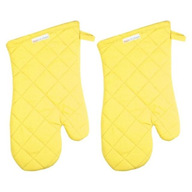 Mu Kitchen Oven Mitt Set of 2 -Chiffon Yellow