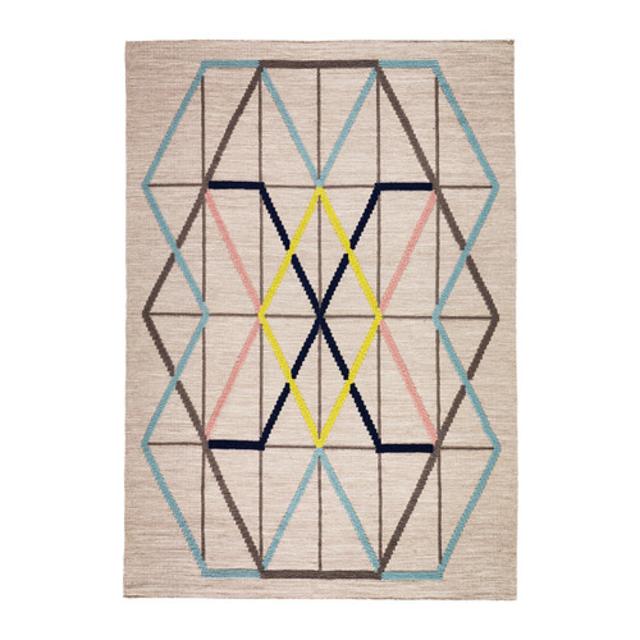 IKEA Rug, flatwoven, multicolor handmade multicolor